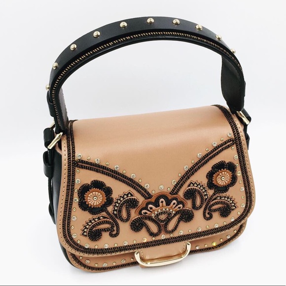 ‼️SOLD‼️ Kate Spade Embellished Crossbody Satchel Saddlebag - Picture 2 of 8